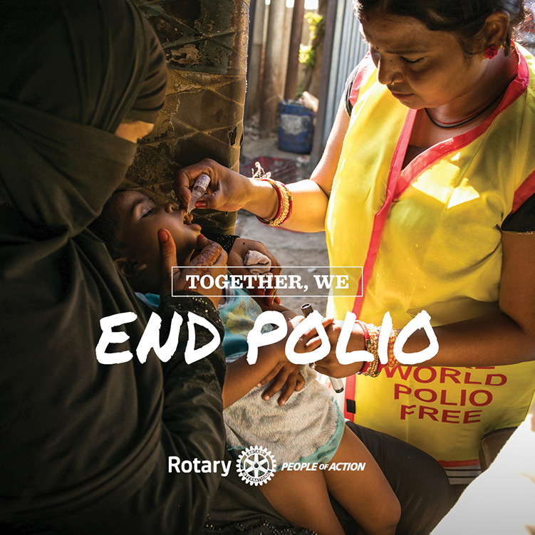 "Together We End Polio" Banner